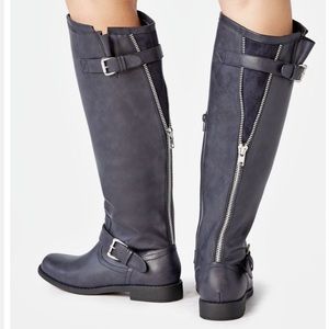 JustFab Bayley Navy Boots